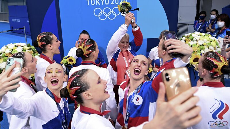 Олимпиада-2020. Синхронной плавание. Группа. Произвольная программа Олимпиада-2020. Синхронной плавание. Группа. Произвольная программа - «Россия сегодня», 800, 13.09.2021